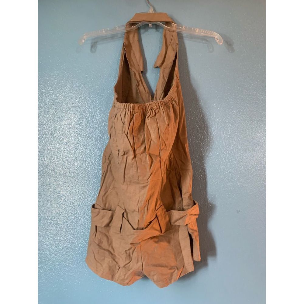Taxi Vintage Khaki Romper Size Juniors M - Picture 3 of 4